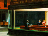 Original Edward Hopper 'Nighthawks'