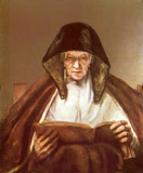 'Old Woman Reading', Original Rembrandt