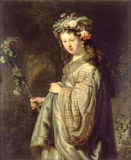 'Saskia as Flora', original by Rembrandt